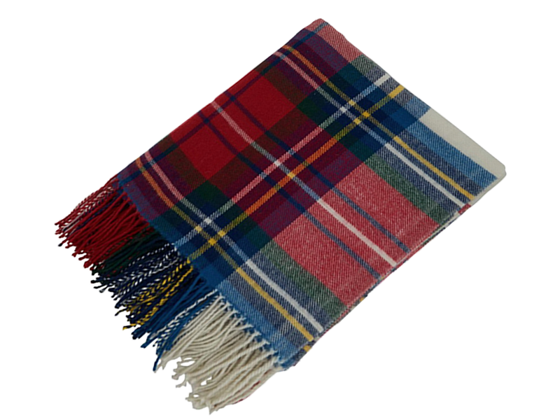 PLAID RED THROW